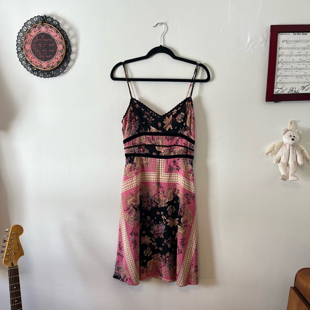 SOLD Betsey Johnson Y2K vintage Silk Slip Dress
